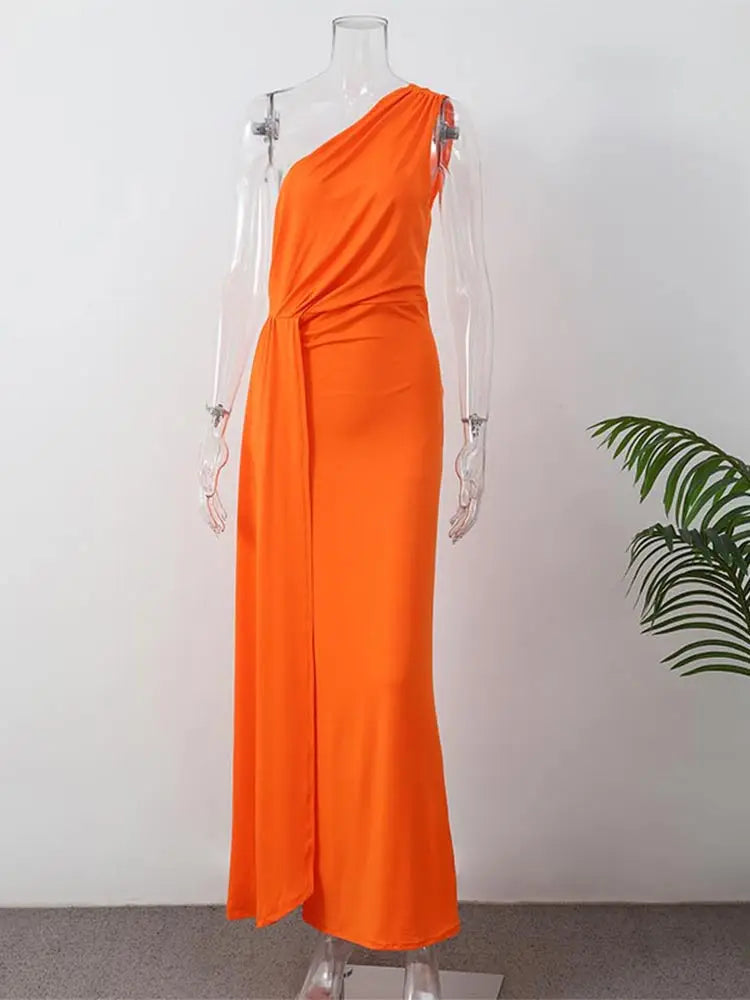Lia™ | Robe Longue Asymétrique