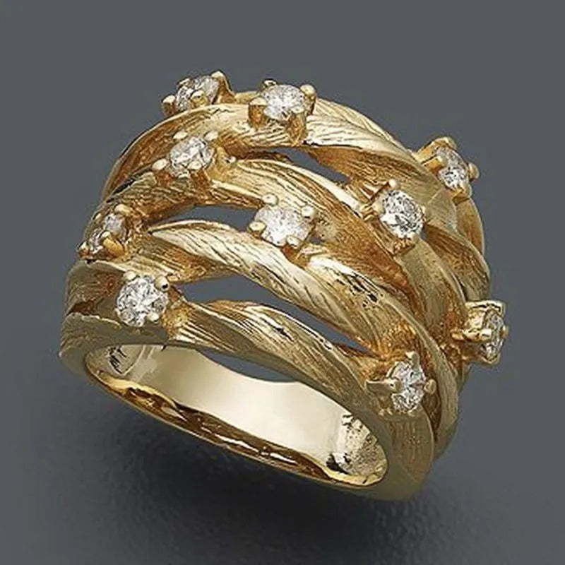 Bague Boho Vintage en Or