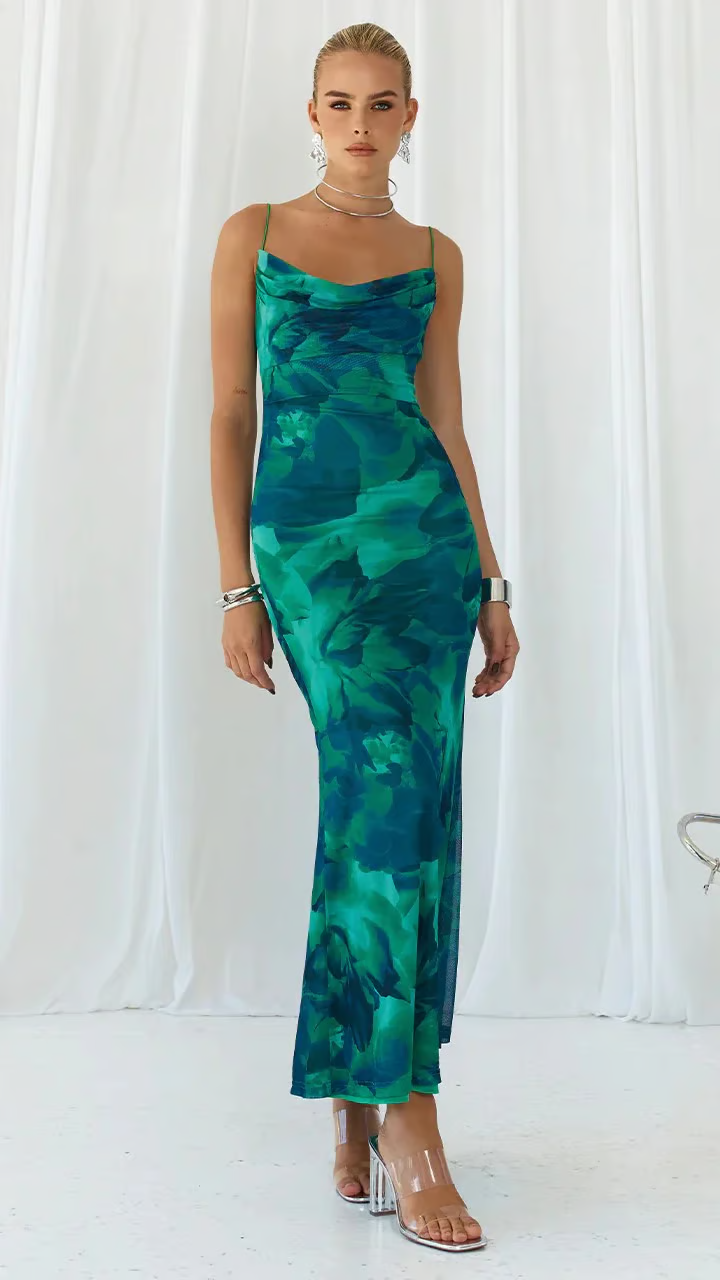 Ainsley™ | Robe Longue Noir Maxi