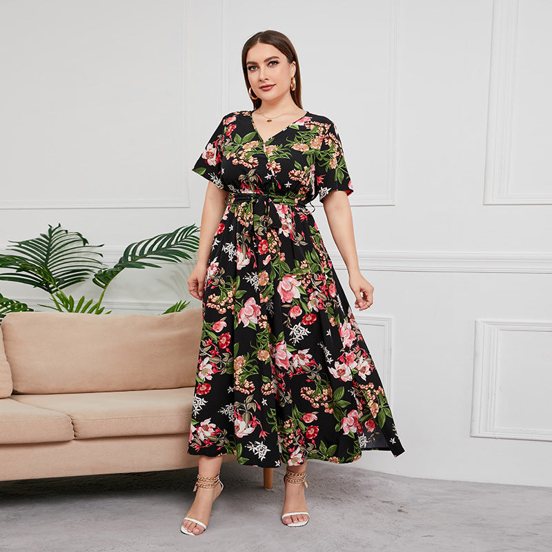 Mia™ | Robe Longue Fleurie Coupe Flatteuse