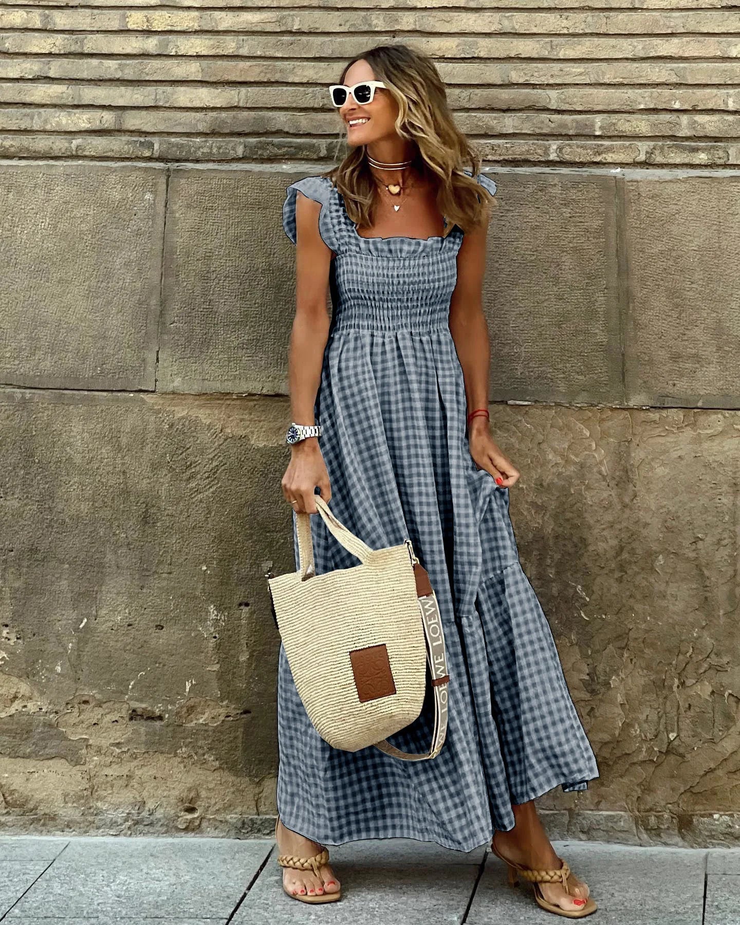 Francesca™ | Robe à Carreaux Rétro
