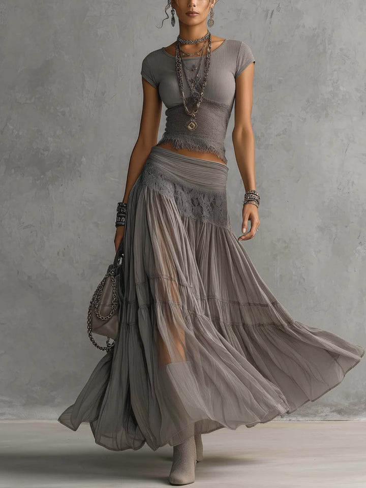Elena | Ensemble jupe maxi et top
