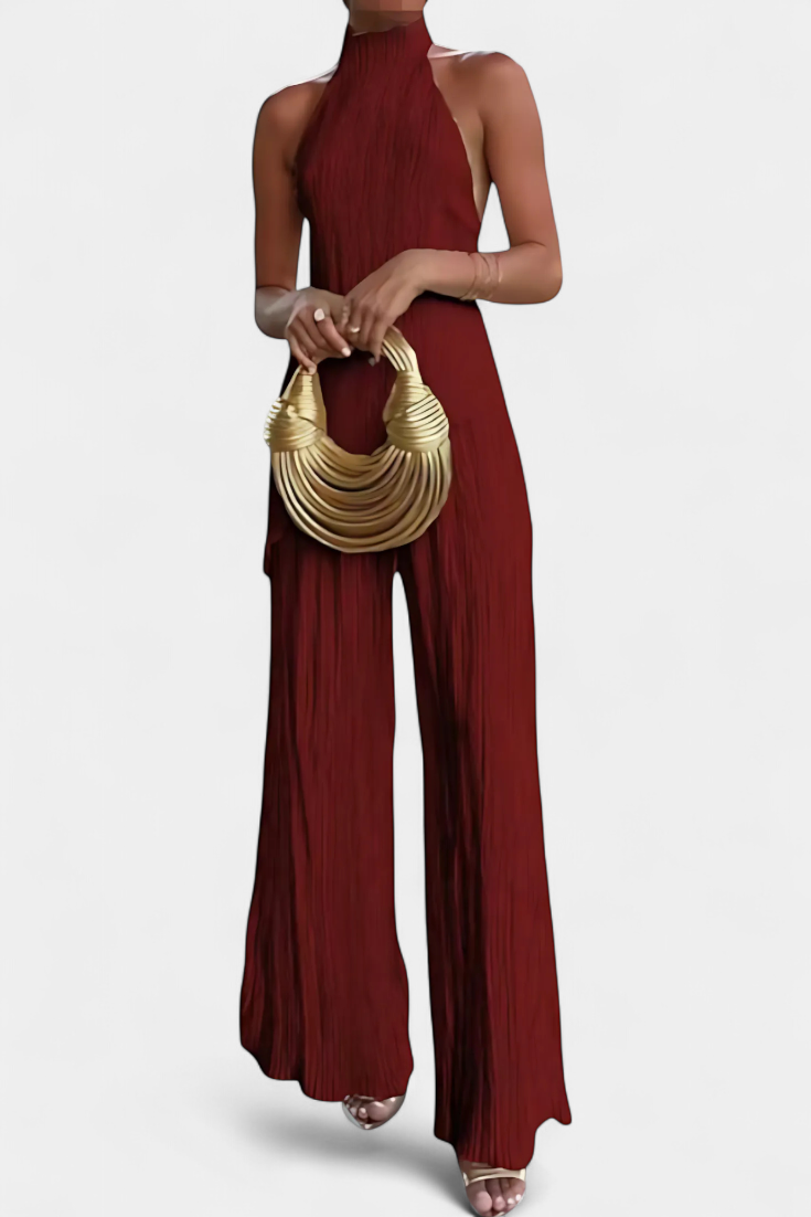 Isa Luna™ | Ensemble Plissé Asymétrique