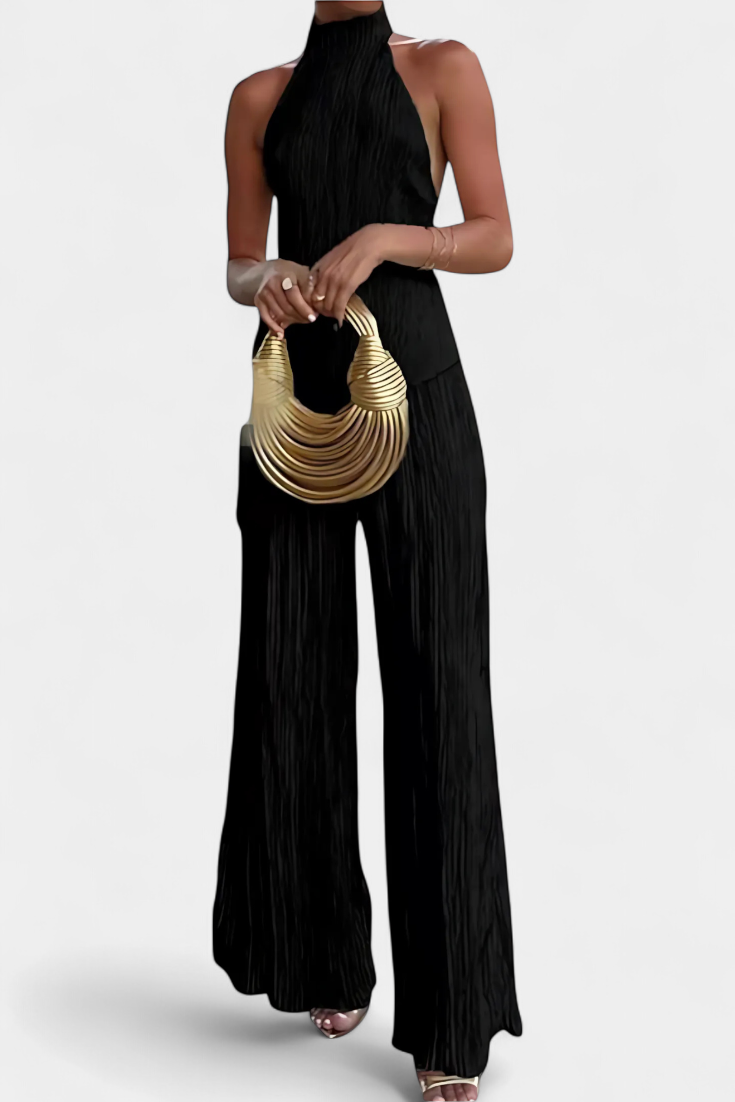 Isa Luna™ | Ensemble Plissé Asymétrique