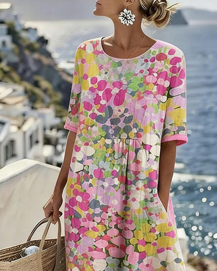Flora | Robe midi florale ample
