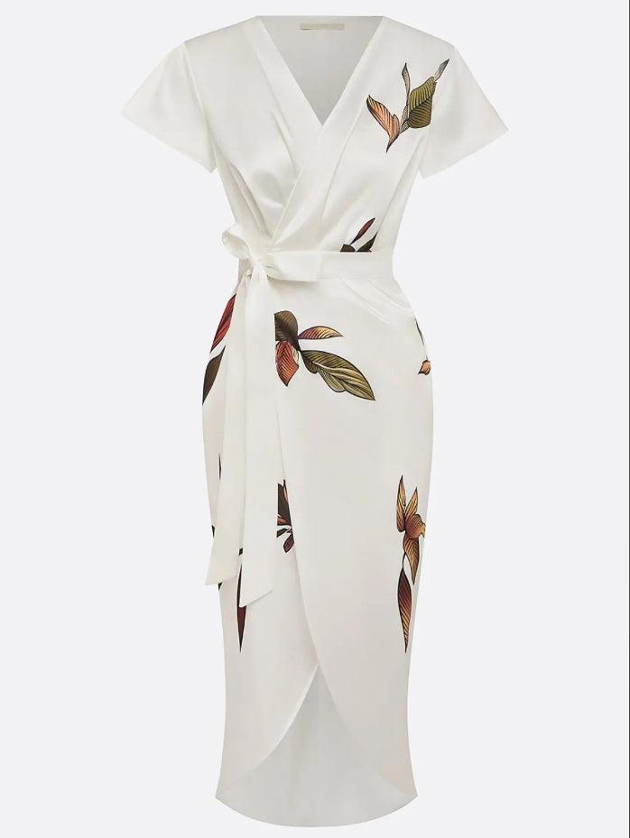 Aura | Robe Satin Botanique