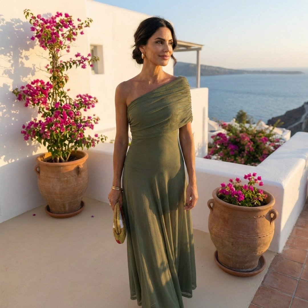 Uma | Robe fluide ample au design élégant