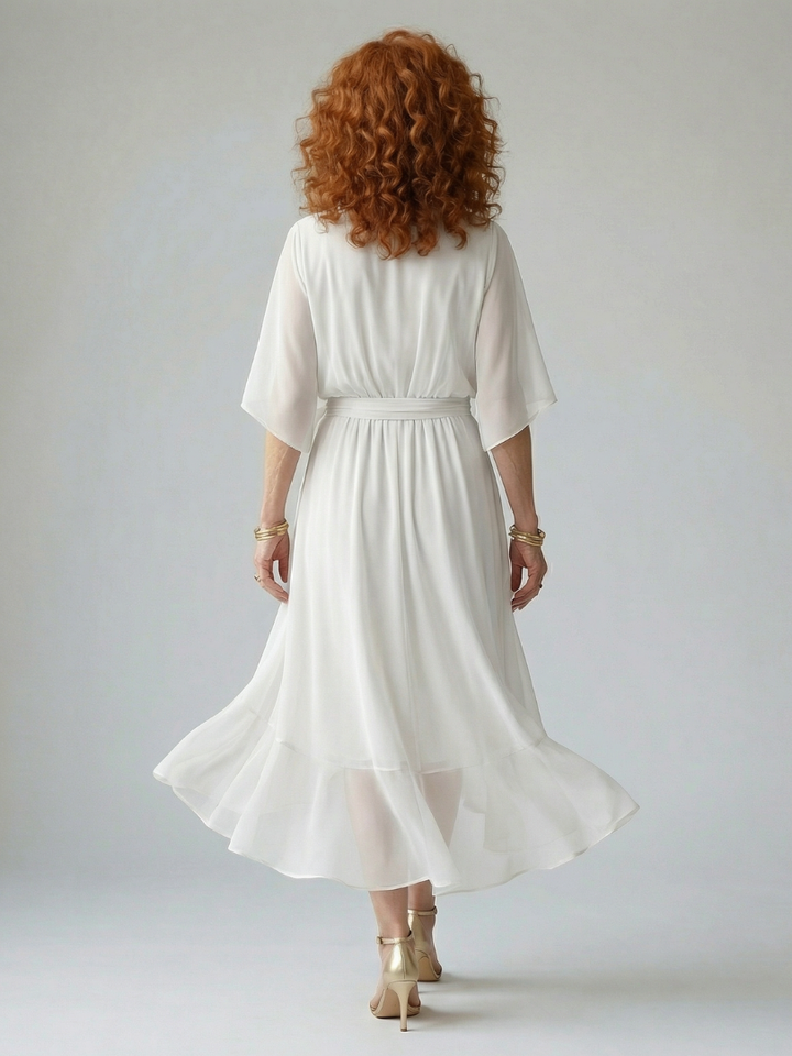 Elric | Robe Midi Drapée