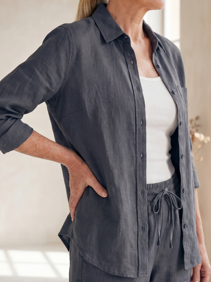 Noor | Ensemble Chemise à Manches Longues et Pantalons Tapered