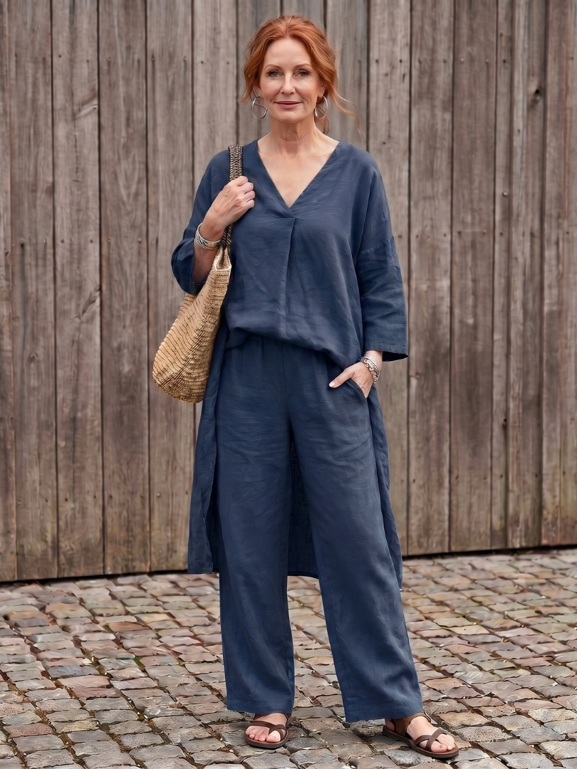 Onyx | Ensemble Tunique Longue et Pantalon Large
