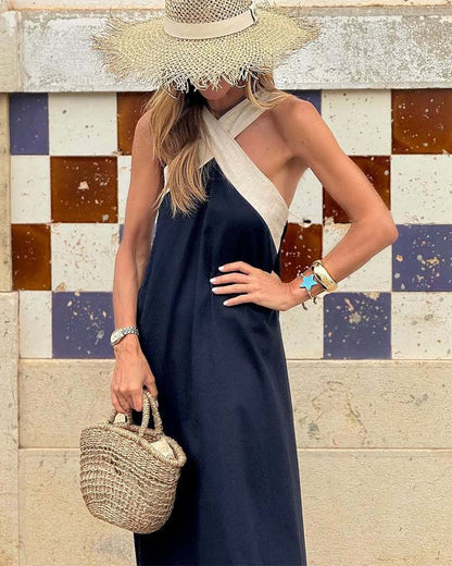 Liese™ | Robe Croisée Contrastée