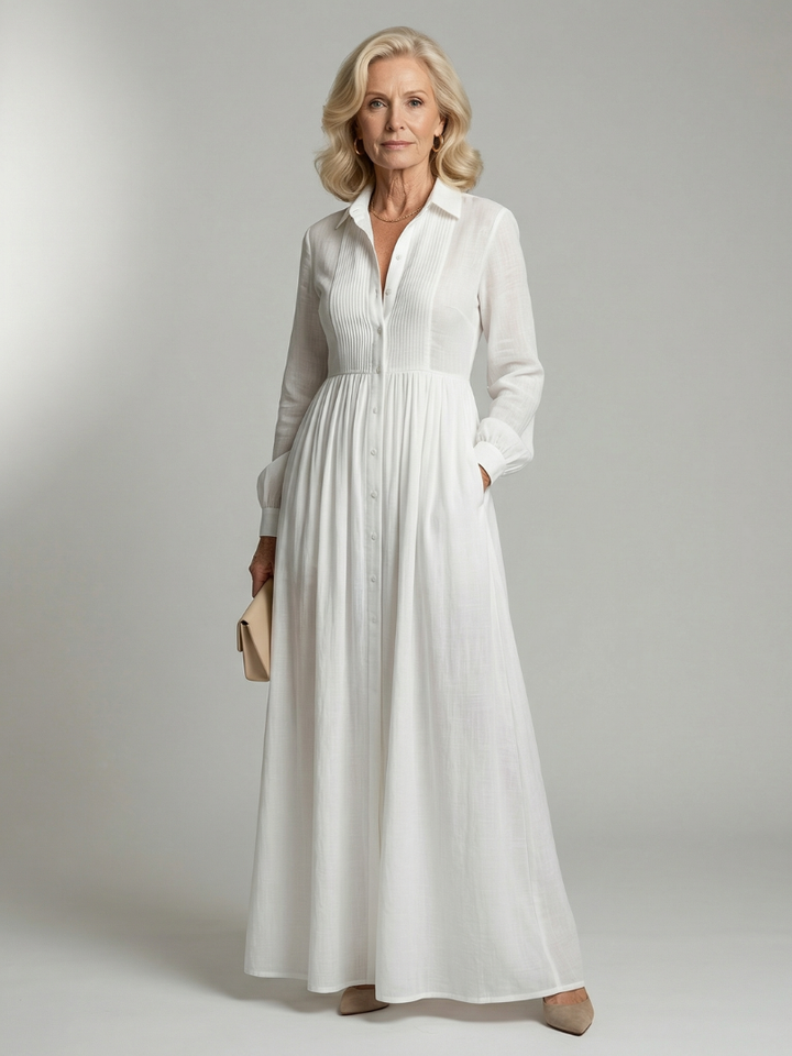 Lioren | Robe Maxi à Manches Longues