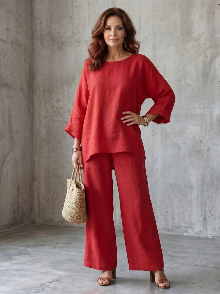 Prue | Ensemble Tunique Oversize et Pantalon Large