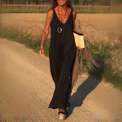 Amber™ | Robe Longue Sans Manches