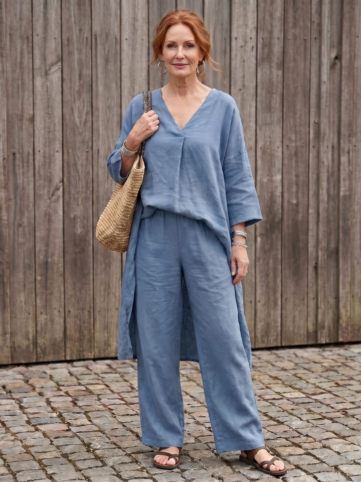 Onyx | Ensemble Tunique Longue et Pantalon Large