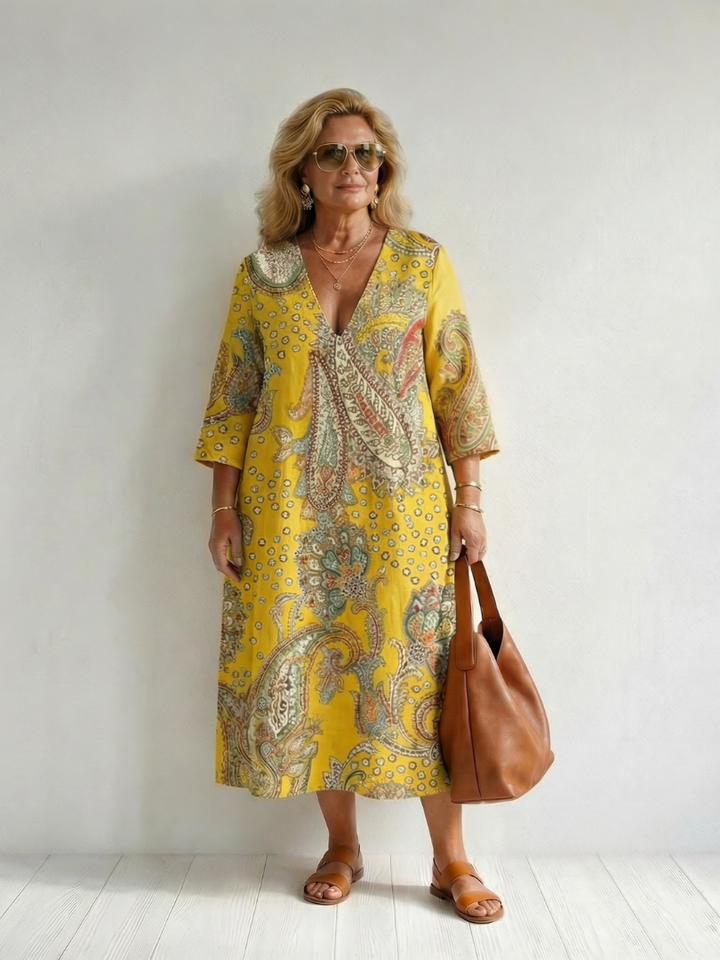 Rowan | Robe Midi Paisley Douce