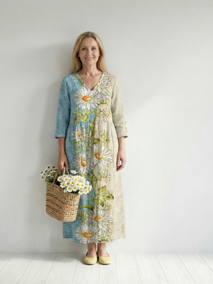 Elliot | Robe Midi Daisy Légère