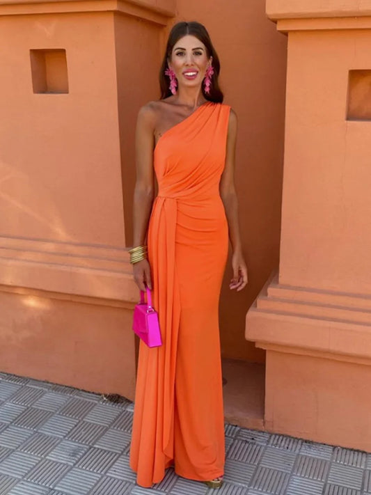 Lia™ | Robe Longue Asymétrique