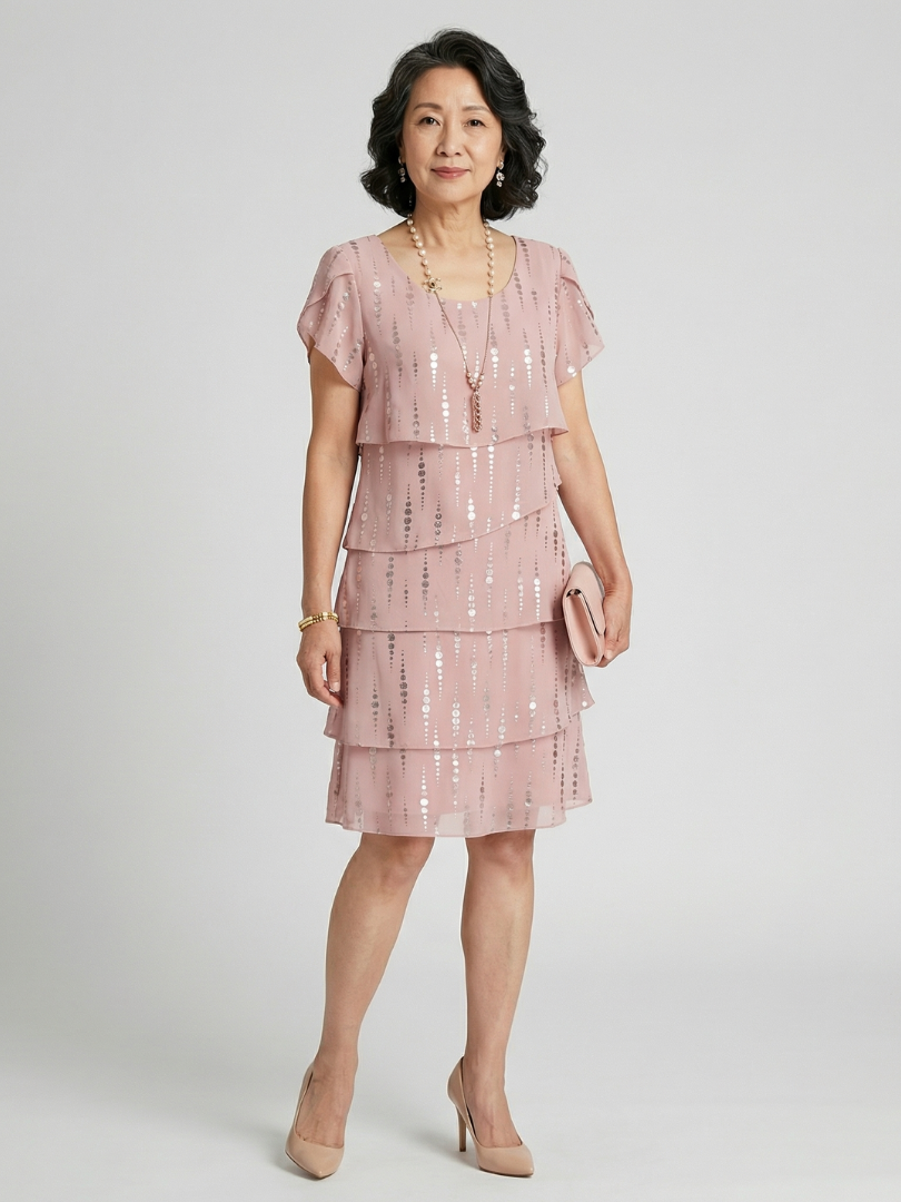 Makena | Robe longueur genou à pois