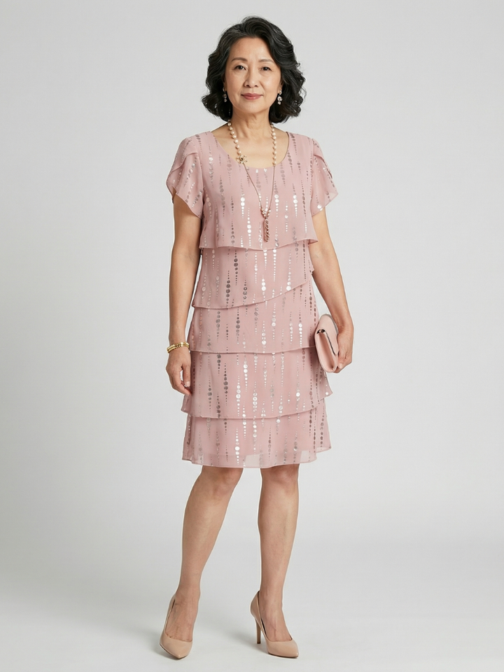 Makena | Robe longueur genou à pois