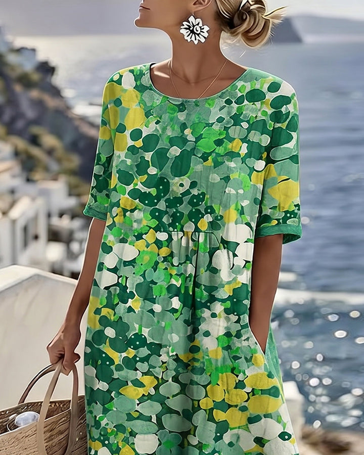 Flora | Robe midi florale ample