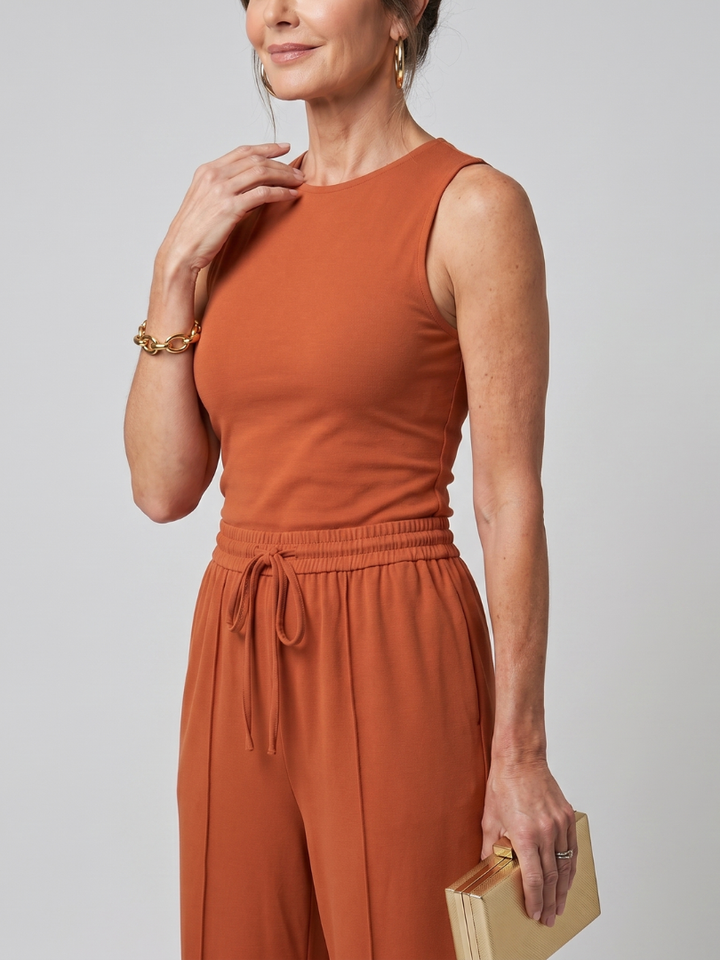 Valencia | Ensemble de Pantalon Large sans Manches