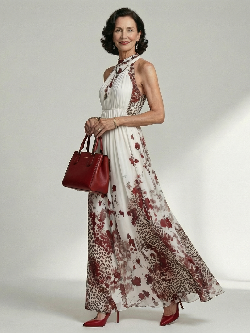 Orlune | Robe Maxi Plissée Blanche