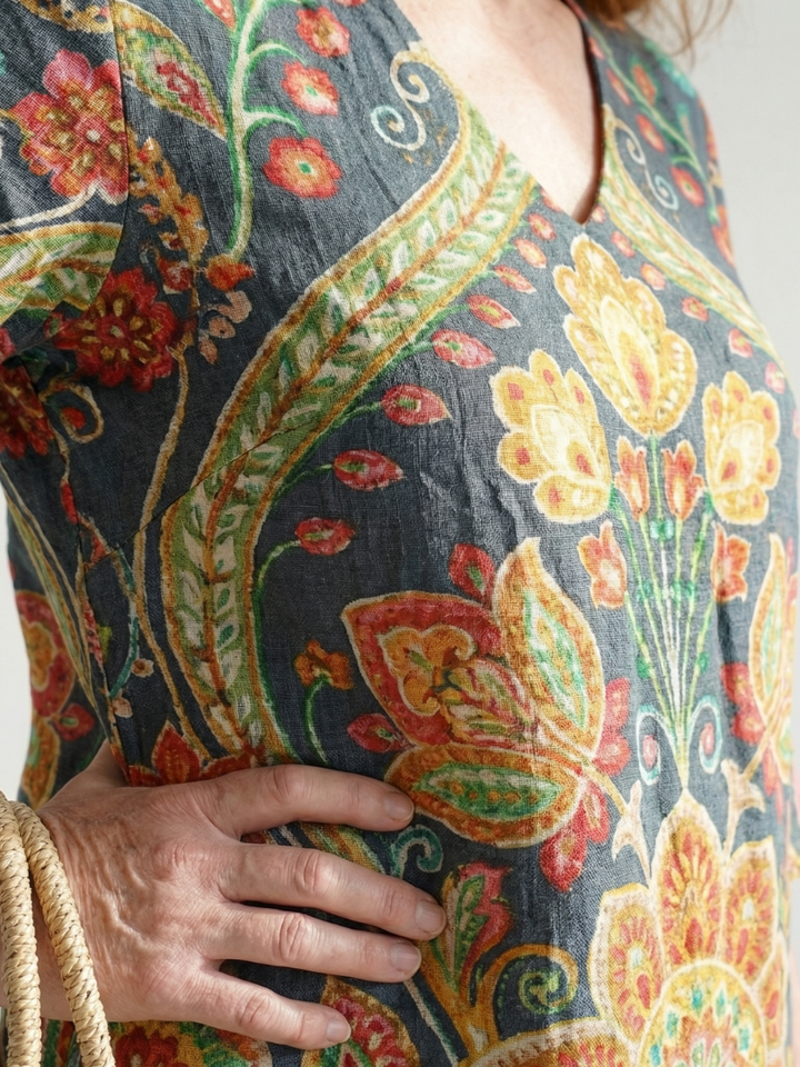 Lara | Robe Midi Jardin Facile
