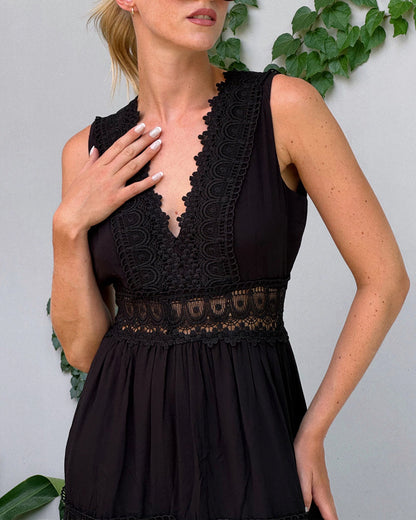 Alyssa™ | Robe Midi Dentelle