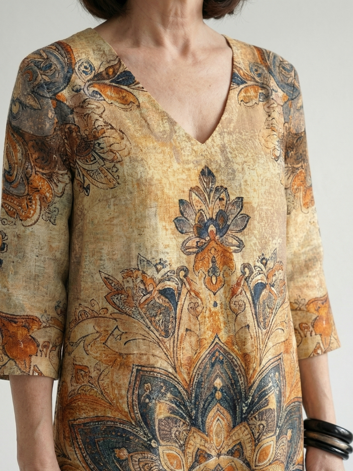 Damon | Robe Midi Florale Douce