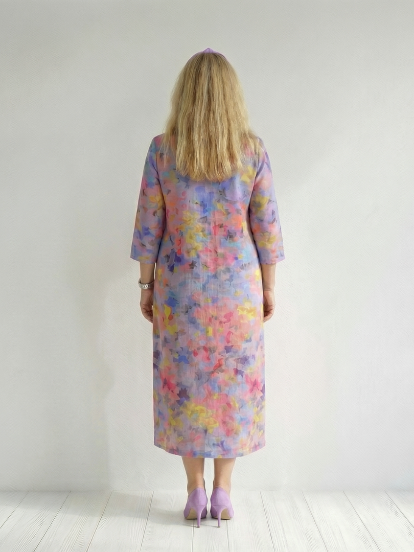 Benson | Robe Midi Florale Abstraite