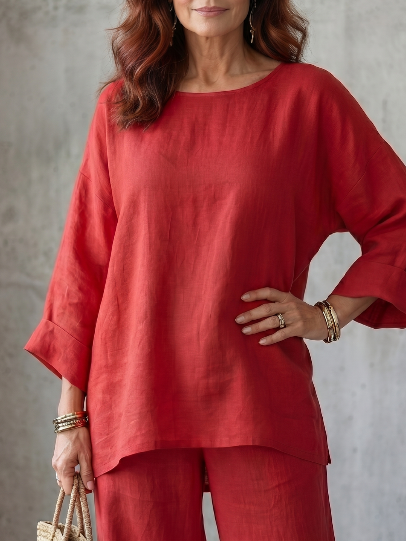 Prue | Ensemble Tunique Oversize et Pantalon Large