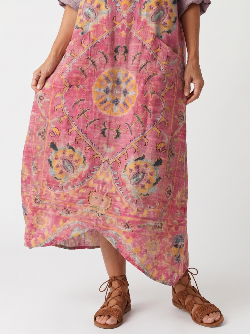 Tilda | Robe Midi Relaxed à Imprimé Abstrait