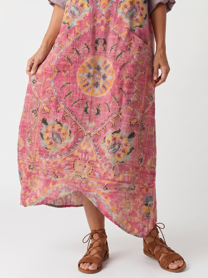 Tilda | Robe Midi Relaxed à Imprimé Abstrait