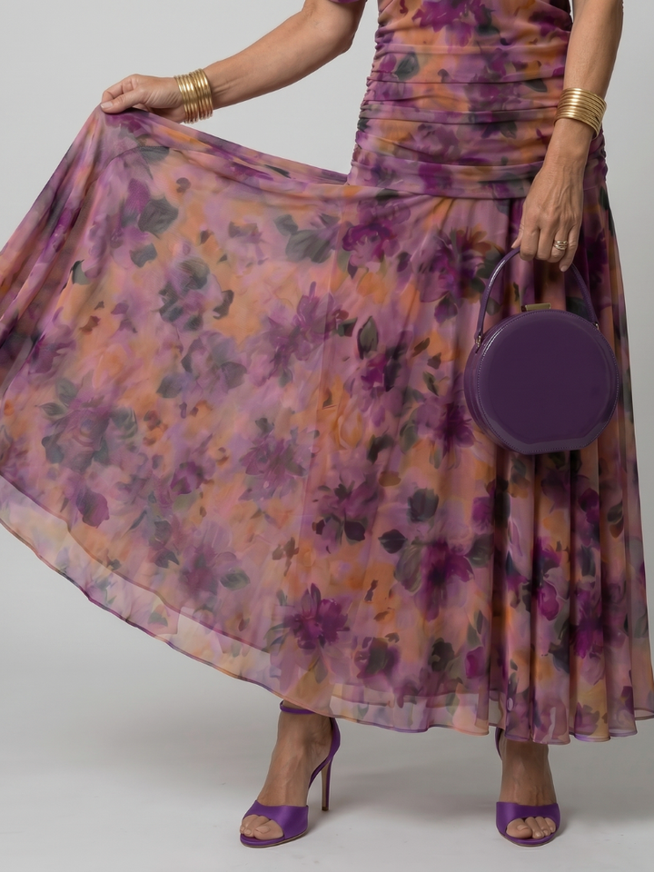 Calen | Robe Midi à Épaules Dégagées