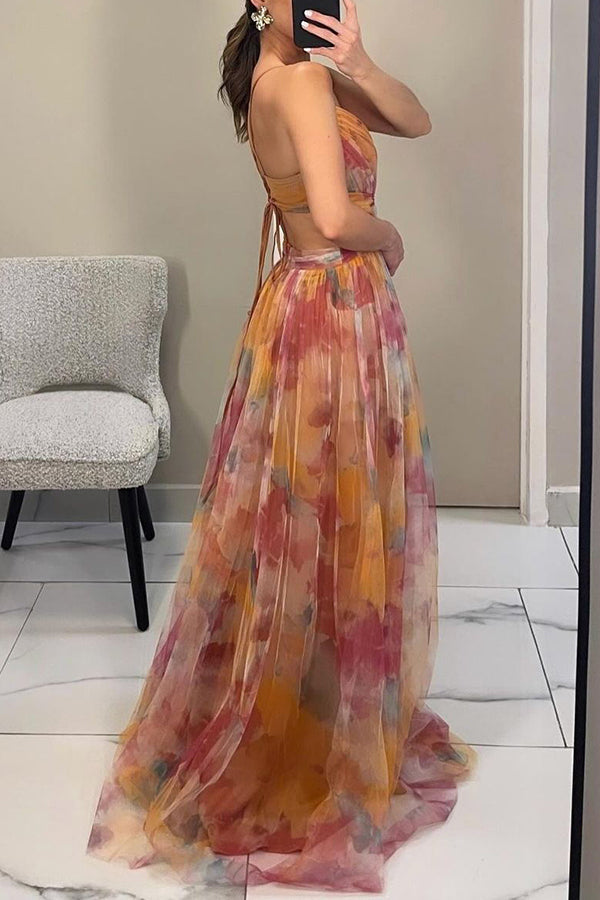 Dörte™ | Robe Longue Fleurie
