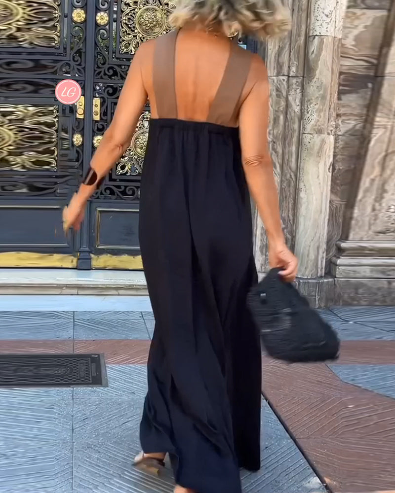Liese™ | Robe Croisée Contrastée