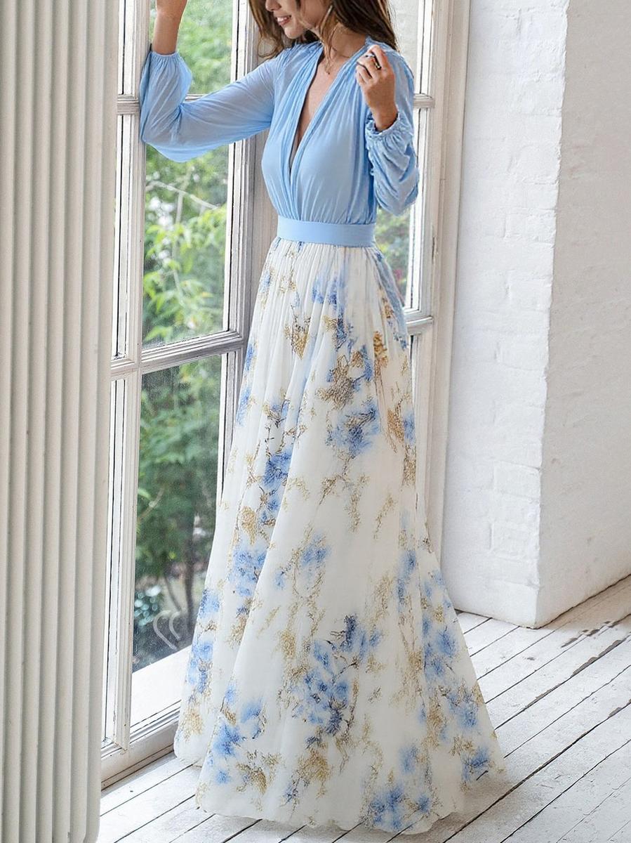 Elena™ | Robe Longue Fleurie