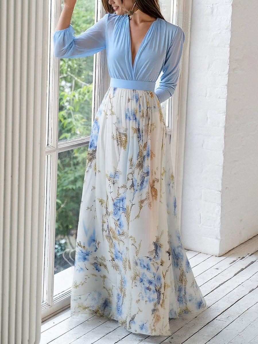 Elena™ | Robe Longue Fleurie