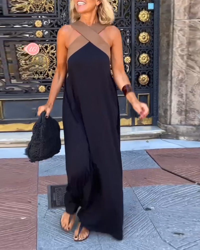 Liese™ | Robe Croisée Contrastée