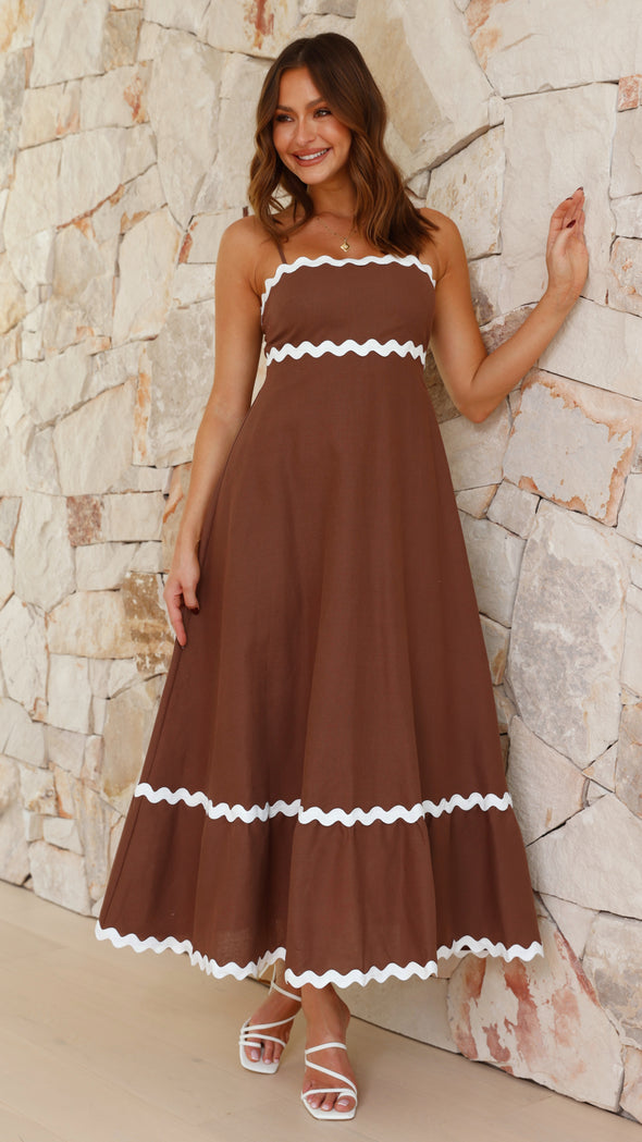 Clara™ | Robe longue à bretelles