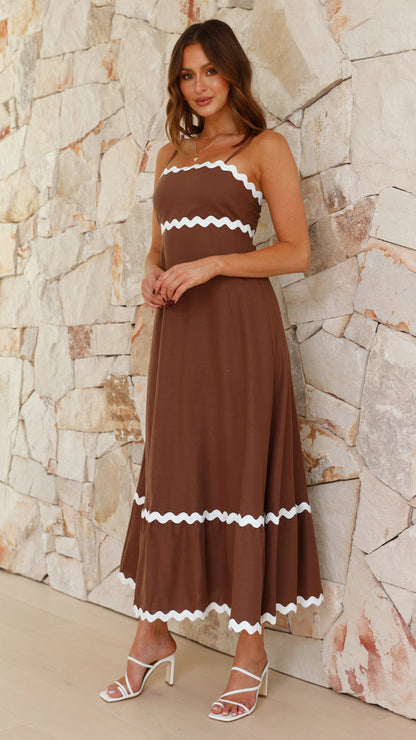 Clara™ | Robe longue à bretelles