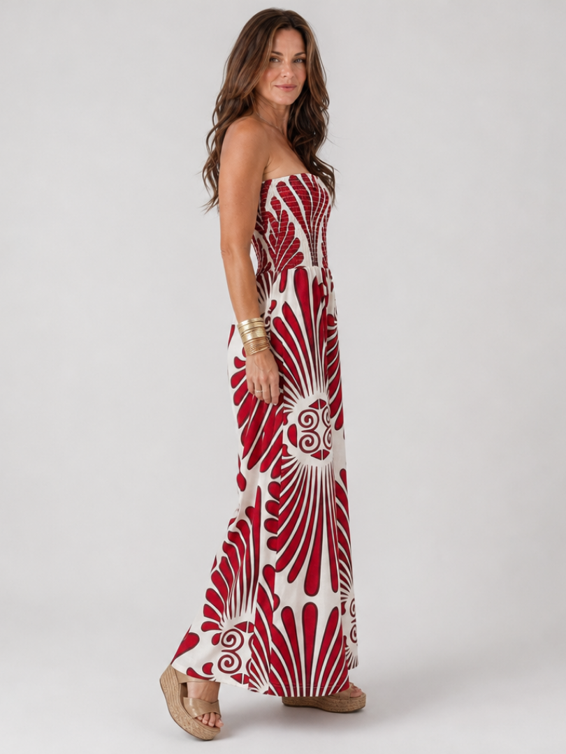 Dyman | Robe Maxi Silhouette Fluide Sans Bretelles