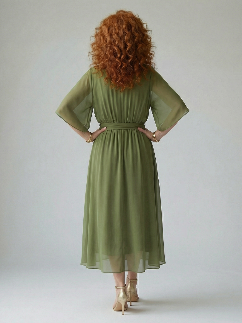 Elric | Robe Midi Drapée