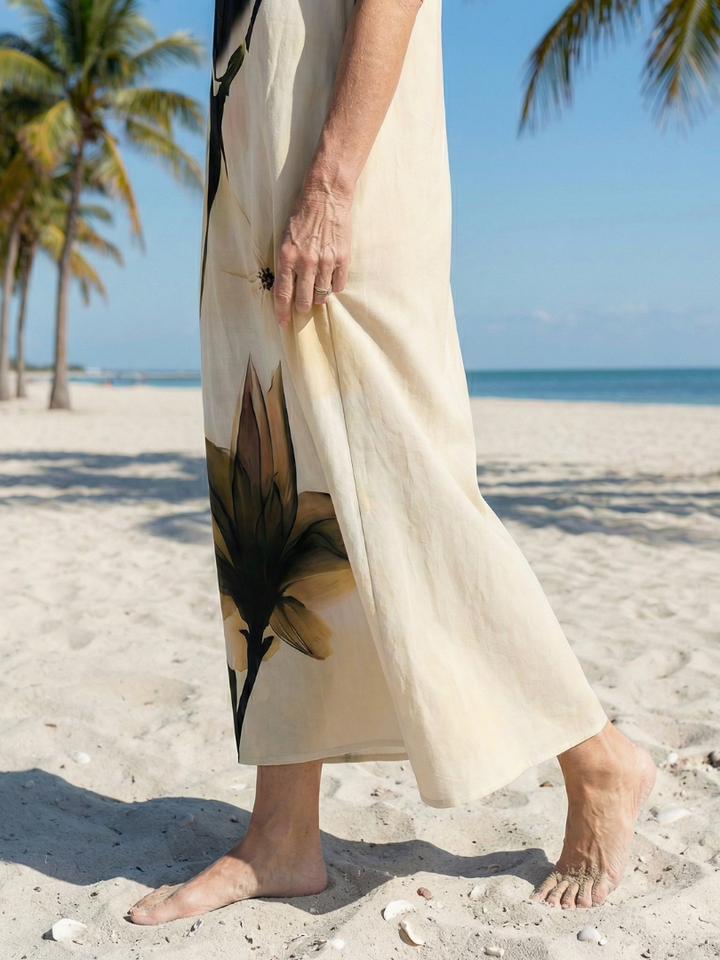 Seraya | Robe Maxi Douce Automnale