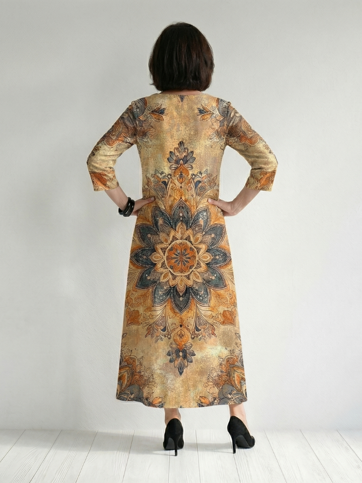 Damon | Robe Midi Florale Douce