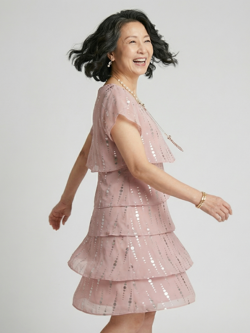 Makena | Robe longueur genou à pois