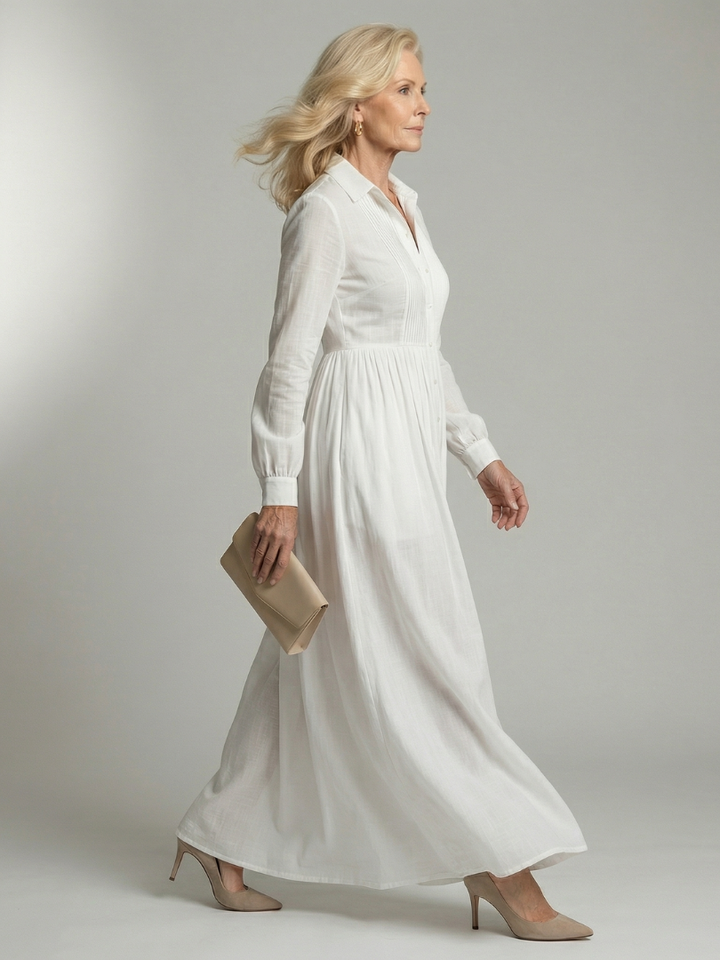 Lioren | Robe Maxi à Manches Longues