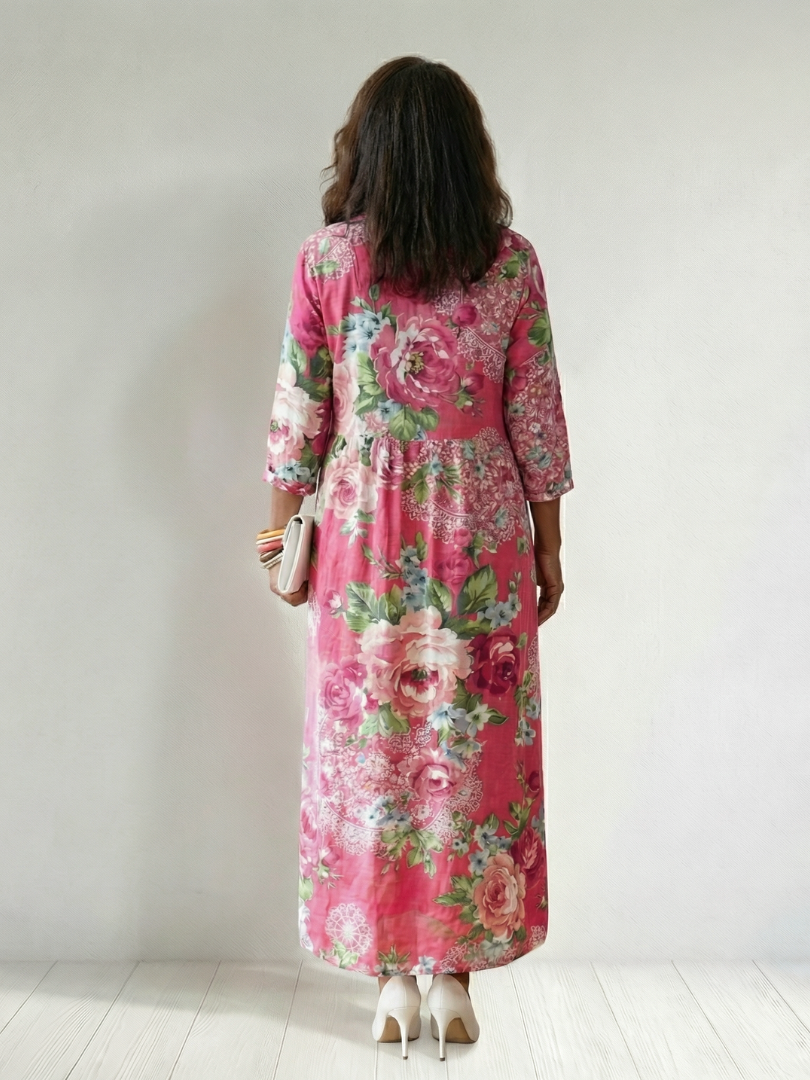 Freya | Robe Midi Fleuri