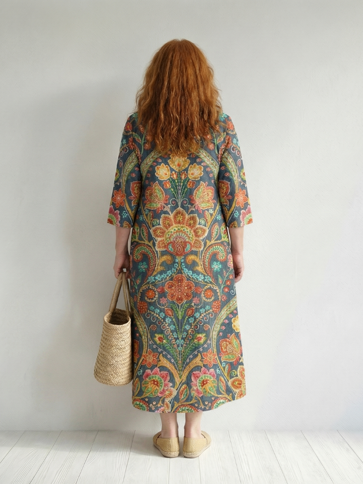 Lara | Robe Midi Jardin Facile